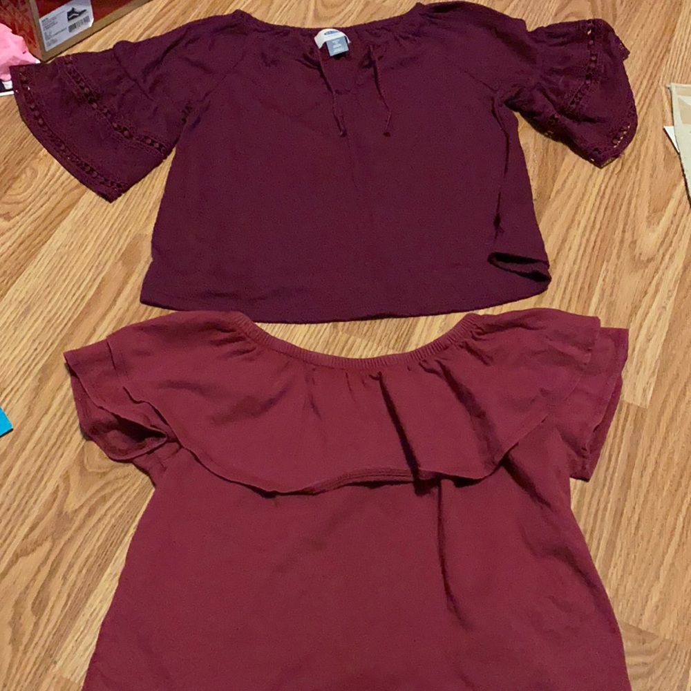 Lot of girls 2 dressy shirts - size 5